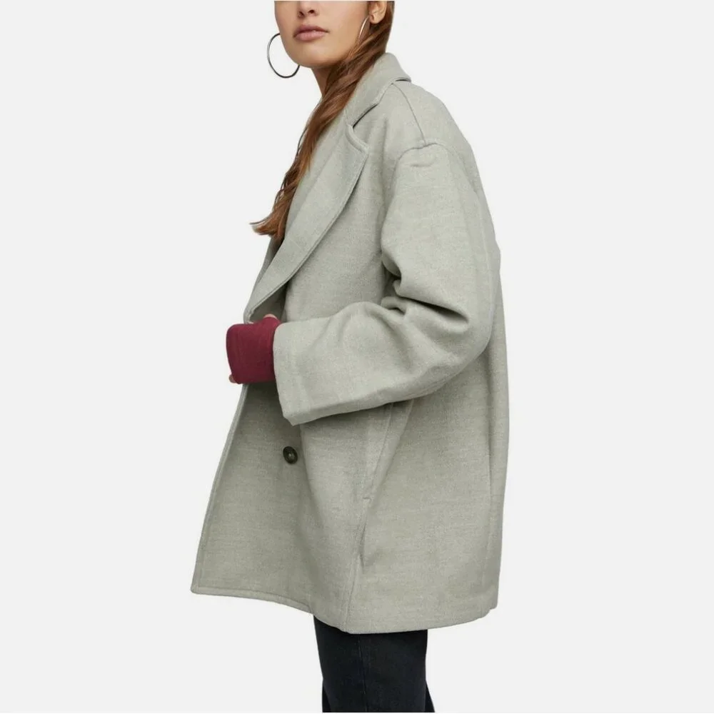 Free People Hannah Slouchy Double Breasted Blazer
